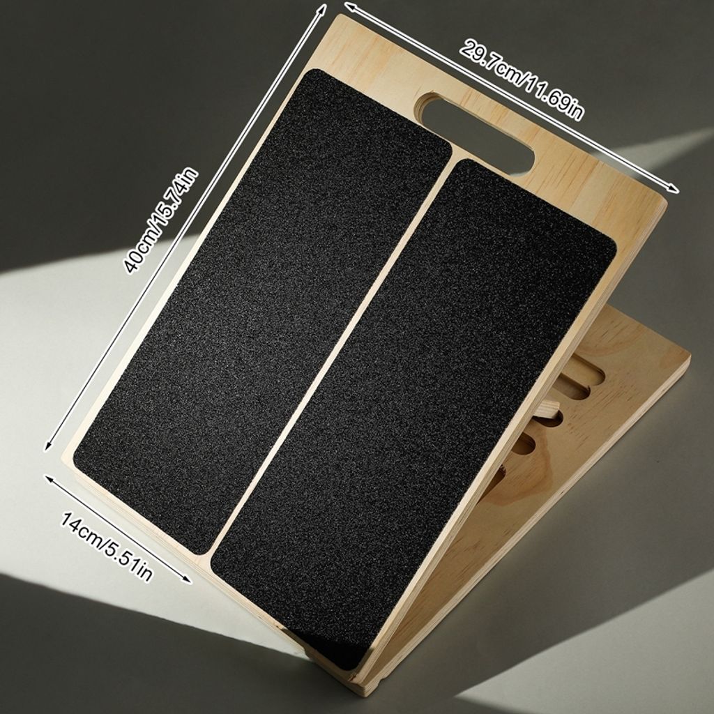 Wadendehner aus Holz Slant Board Schrägbrett Wadentrainer Produktbild 8