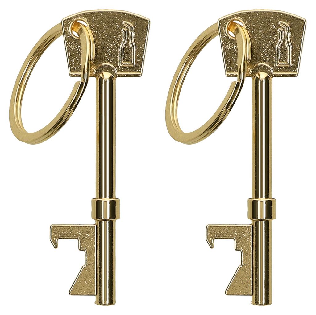 kwmobile 2x Flaschenöffner in Schlüsselform - Bottle Opener Set - Aluminium Schlüsselanhänger - Kronkorken Öffner für Bier Soda Soft Drinks -...