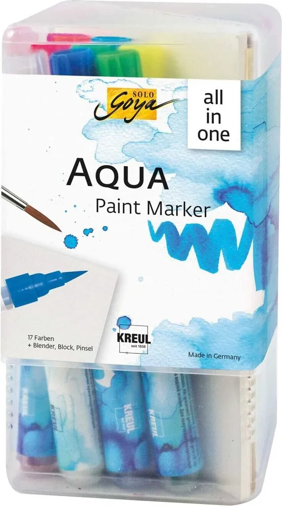 Marqueur Peinture Aqua SOLO Goya XXL : 17 Feutres pour l'Aquarelle