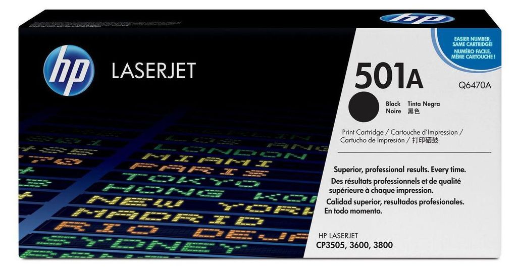 HP 501A - 6000 Seiten - Schwarz - 1 Stück(e) Produktbild 