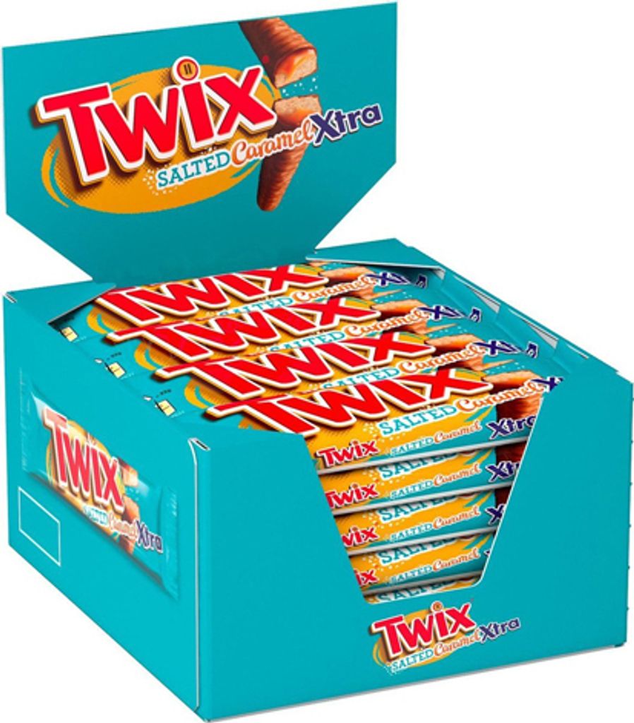 Twix - Schokoladenriegel Salted Caramel Xtra - 24 Riegel Produktbild 