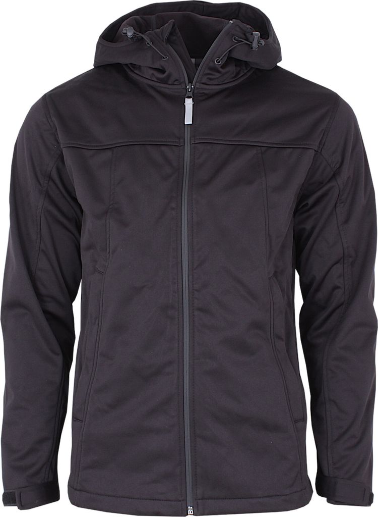 Softshell Hoodie Jacke Herren Schwarz, S Produktbild 
