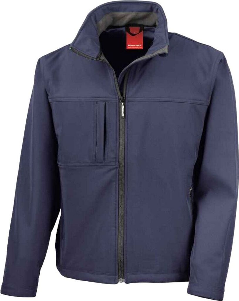 Result Herren Klassik Soft Shell Jacke PC3803 (L) (Marineblau)