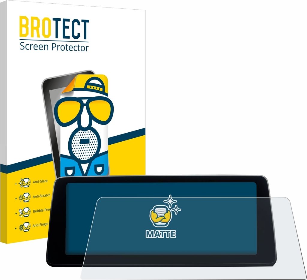 BROTECT Schutzfolie für BMW 7 G11 2016-2018 Infotainment System Displayschutz Displayschutzfolie Folie Matt Entspiegelungsfolie