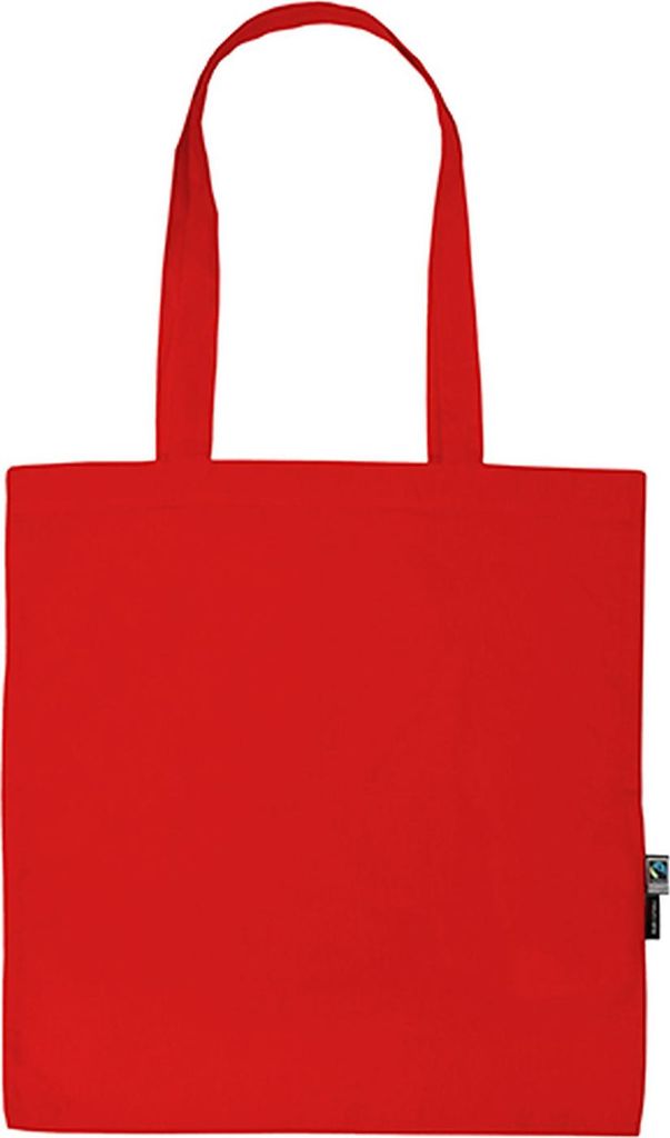 Neutral Shopping Bag With Long Handles