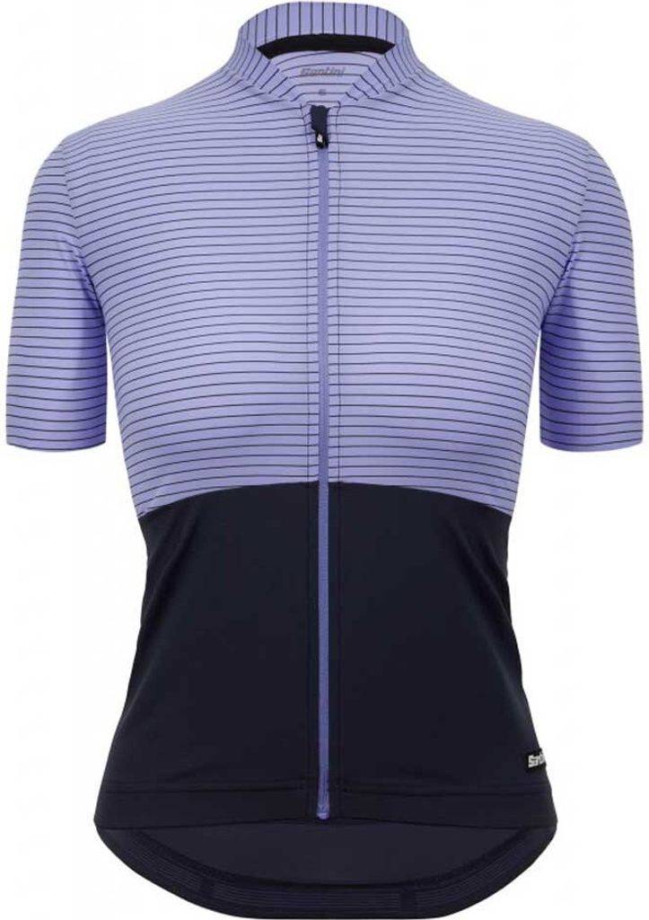 SANTINI Kurzarm Fahrradtrikot - COLORE RIGA - Lila/Blau XL
