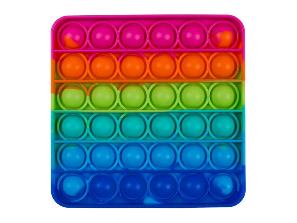 Push it Pop It Fidget Bubble Rainbow Trend Spielzeug Anti-stress Herz Kinder 