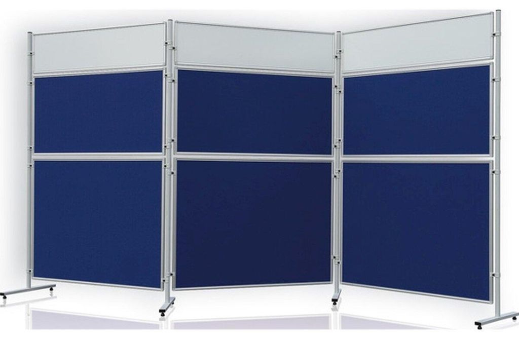 Präsentations-Stellwand 120x120 cm braun/Kork