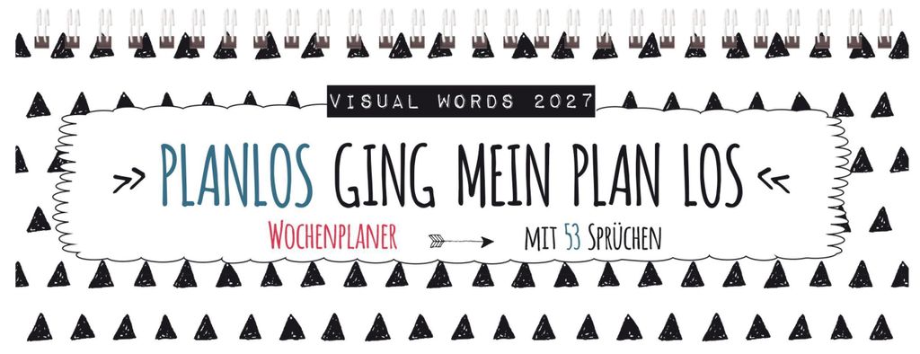 Tischquerkalender Visual Words 2027 Produktbild 