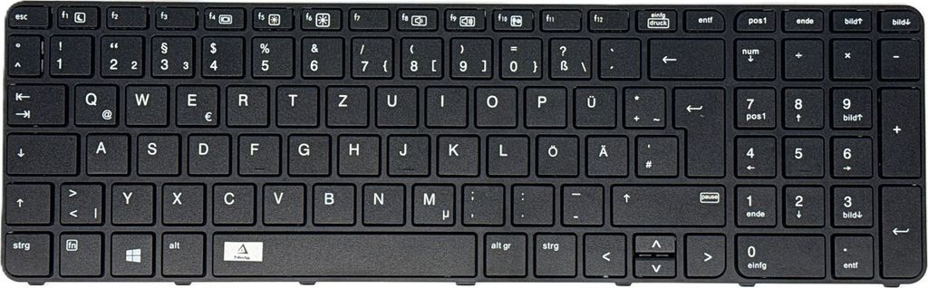 DEUTSCHE - Tastatur Keyboard ohne Beleuchtung kompatibel für HP ProBook 655 G2