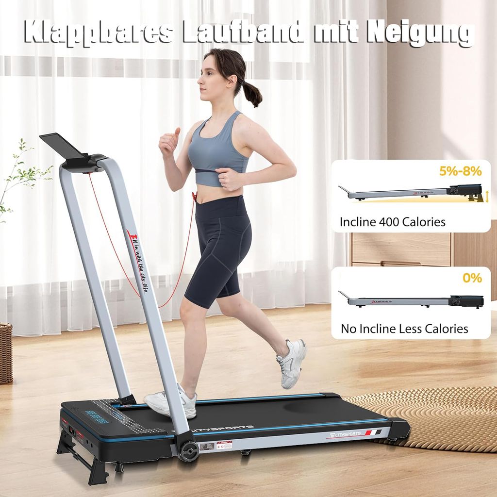 Laufband mit Steigung , 1400W Bluetooth-Lautsprecher Produktbild 4