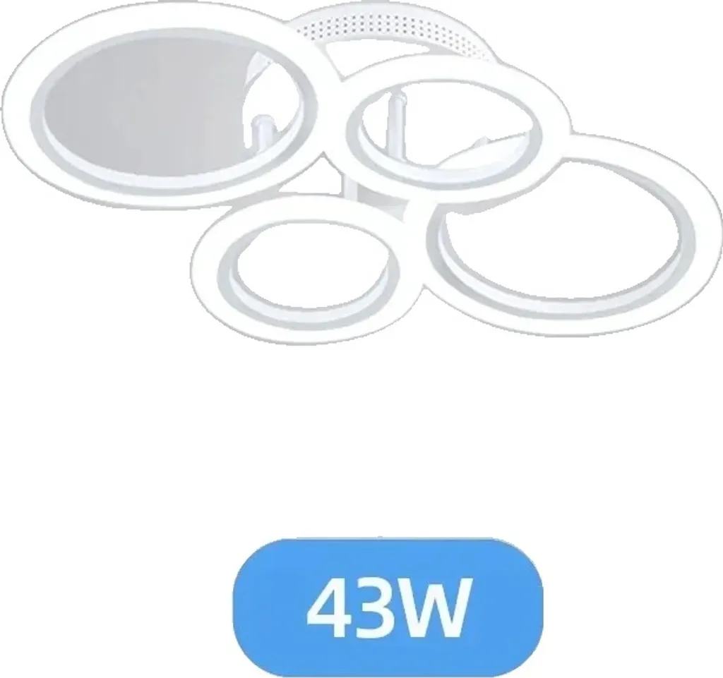 Plafoniera LED 43W 3870LM Dimmerabile Bianca | Illuminazione Smart Soggiorno