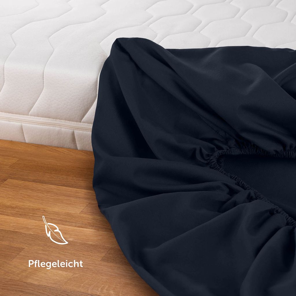 Blumtal Basics Mikrofaser Spannbettlaken 90x200cm - Produktbild 5