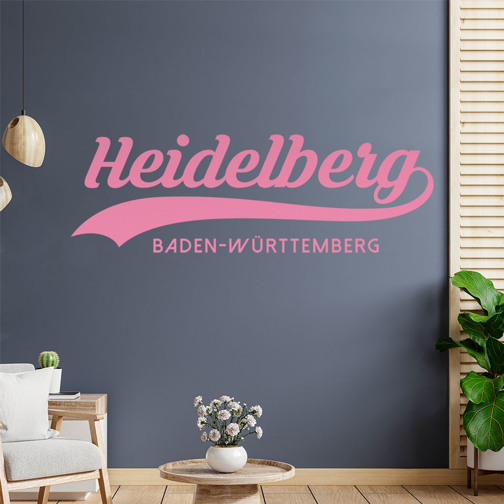 Heidelberg Baden-Württemberg Wandtattoo Wandaufkleber Wall Sticker - Dekoration, Küche, Wohnzimmer, Schlafzimmer, Badezimmer