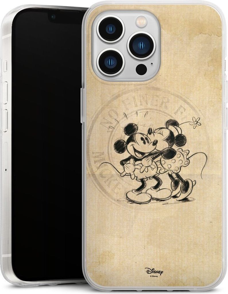 DeinDesign Handyhülle für Apple iPhone 13 Pro Silikon Hülle Case Smartphone Schutzhülle Mickey Mouse Minnie Mouse Vintage