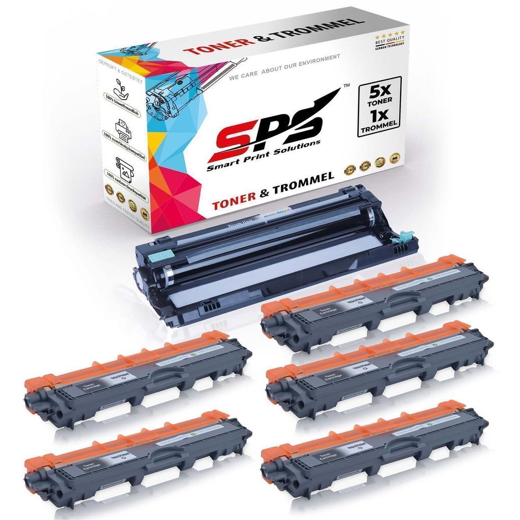 5X TN247 Toner Schwarz + 1x DR243CL Trommel kompatibel für Brother HL-L3210CW Brother DR243CL Brother TN247 HL-L3210 HL-L3210CW HL-L3230 HL-L3230C...