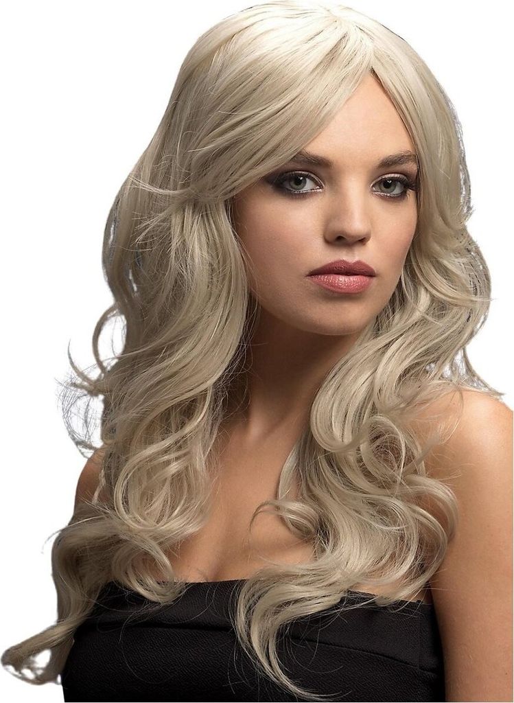 Beach Waves weißblond - Faschings Kostüm Perücke Produktbild 