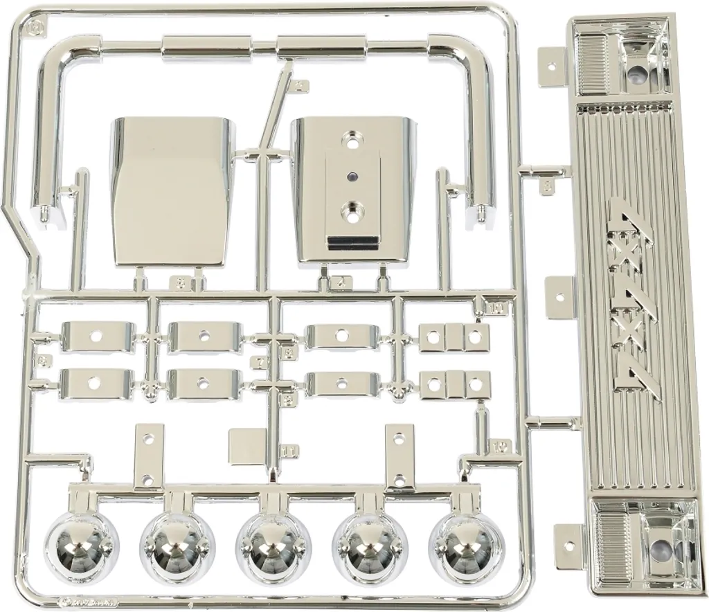 Tamiya H-Teile Pièces Chromées de Rechange pour Super Clod Buster