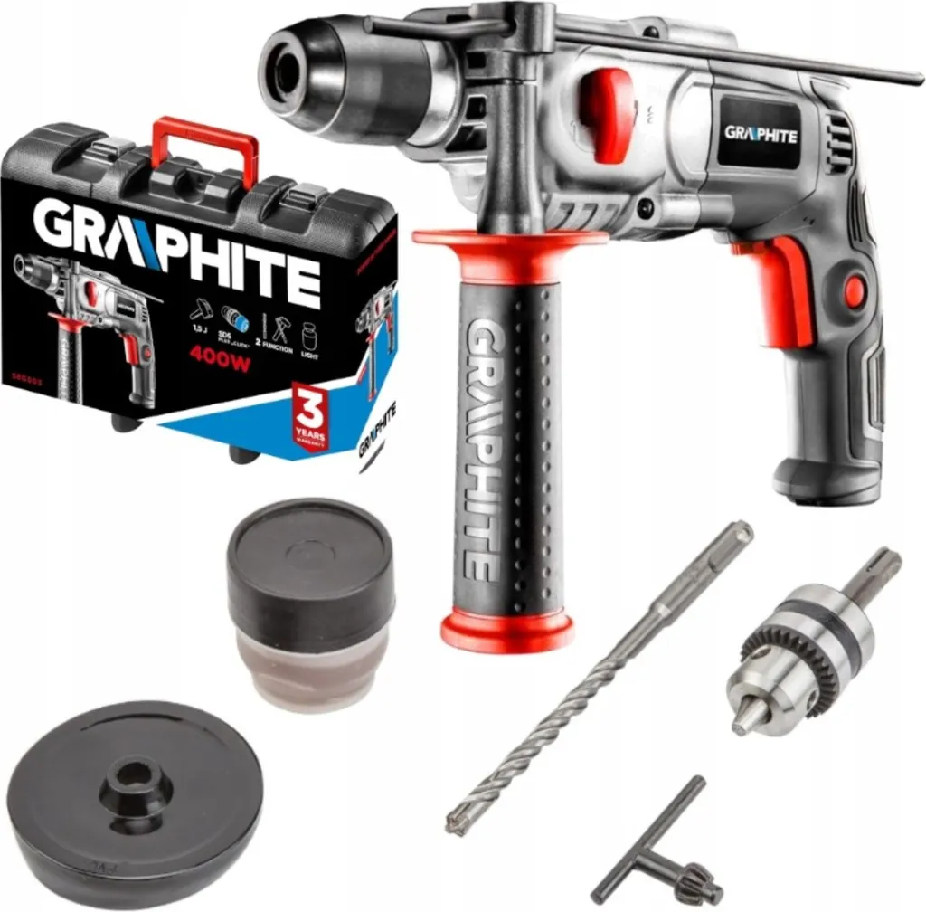 Perforateur SDS-Plus 400W Graphite pour Travaux de Rénovation Maison - 8