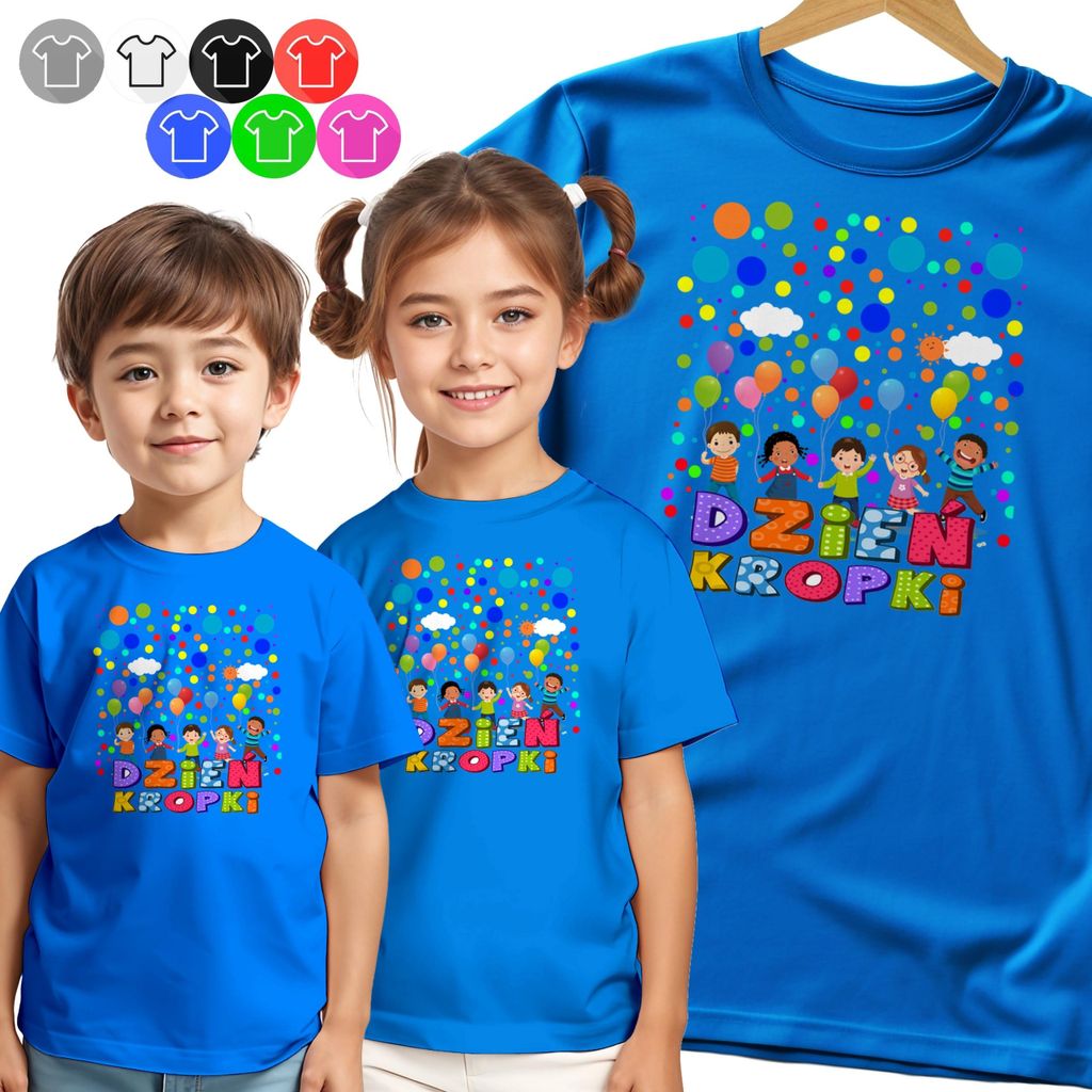 Kinder-T-Shirt - Tagsüber Farbige Punkte - 86 Xxxs