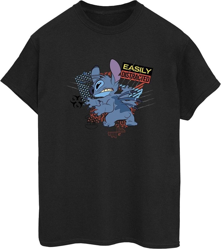 Disney - "Easily Distracted" T-Shirt für Damen BI29738 (3XL) (Schwarz)