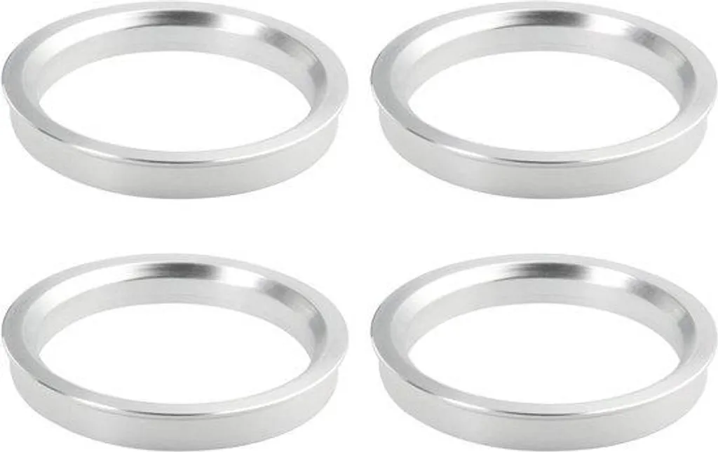 Cache-moyeux centraux de roue en aluminium gris 71,5mm universels
