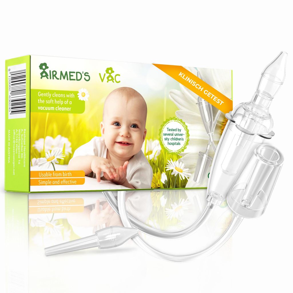 Airmed's Vac neuszuiger baby. Klinisch getest, veilig en Productafbeelding 