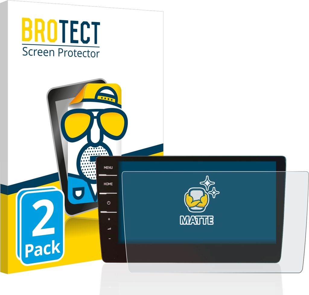 2x BROTECT Schutzfolie für Volkswagen Golf 7 Discover Pro 9.2" 2017 Displayschutz Displayschutzfolie Folie Matt Entspiegelungsfolie