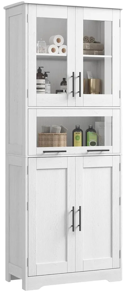 Meuble de rangement modulable 60 cm avec tablettes amovibles en MDF
