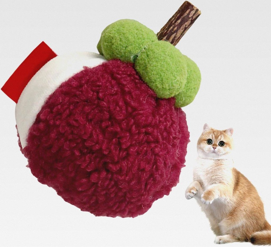 Katzenminze Kuscheltier | Fruchtform Kauspielzeug - Gefülltes Design Zur Spiel Förderung Gegen Langeweile