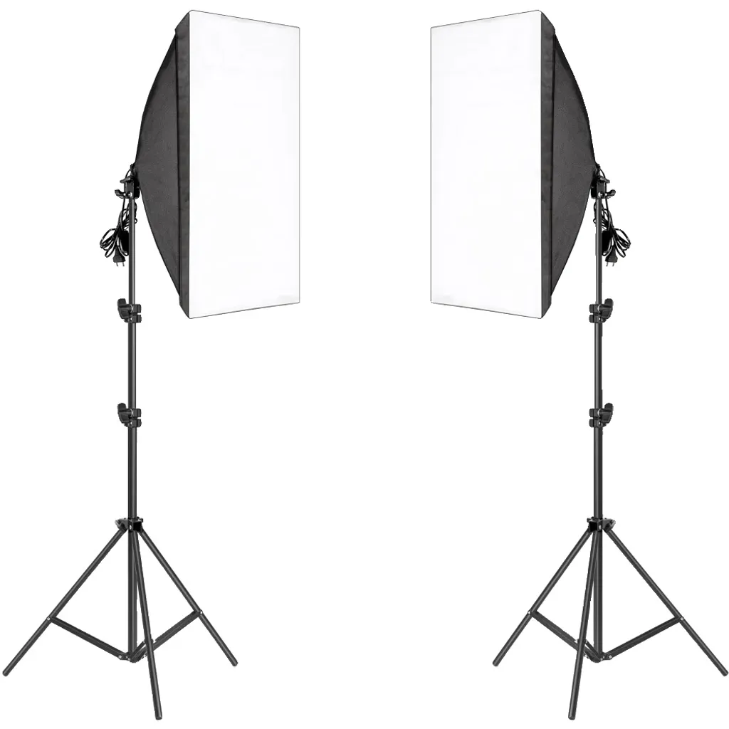 Kit Éclairage Softbox 50x70cm pour Shooting Photo et Vidéo Youtubeur