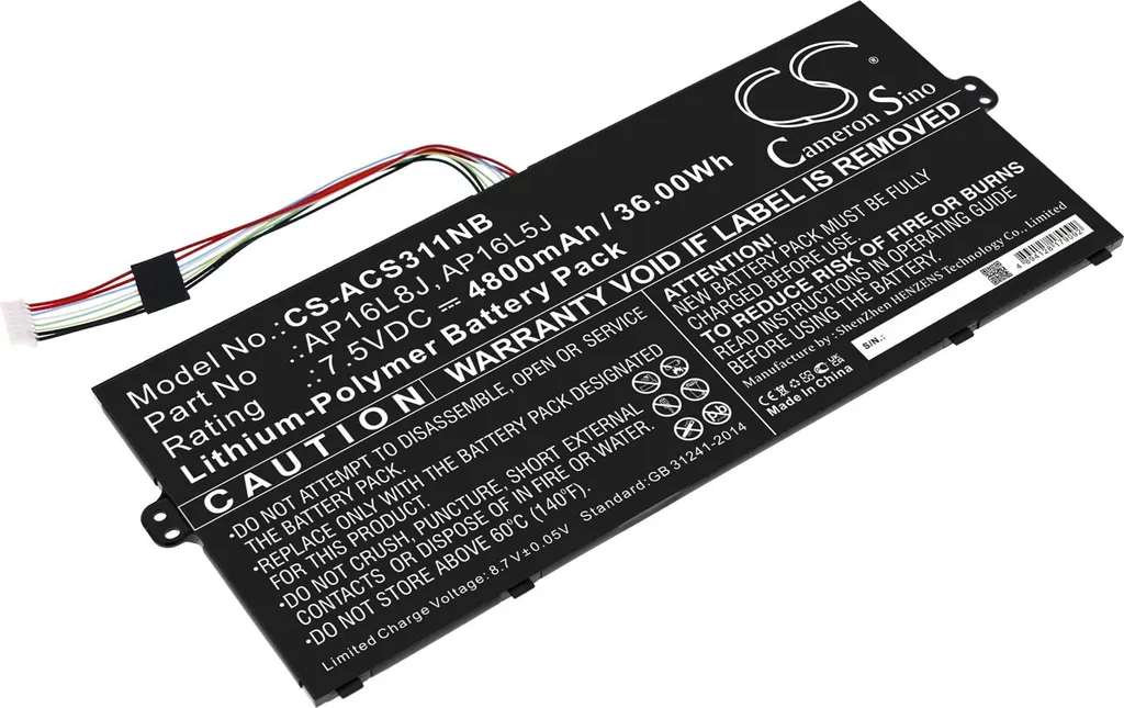 TECHTEK Batteria notebook compatibile con [Acer] Chromebook Spin 311 CP311-2H, Chromebook Spin 311 CP311-3H, Chromebook Spin 311 CP311-3H-K0KH, Chrom