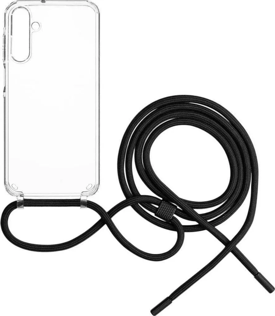 Coque Galaxy A35 5G Mains Libres Fixed Pure Neck avec Cordon Noir