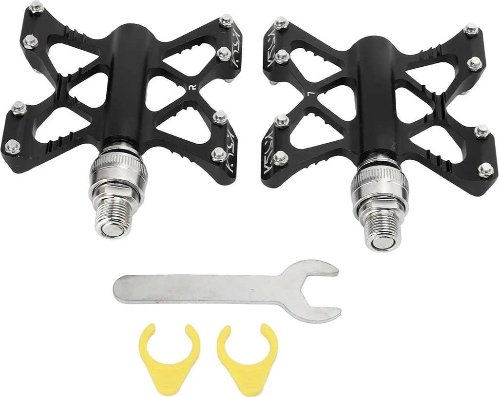 Pédales Vélo Aluminium LP LitePro K5 Ultra-légères et Amovibles Noir