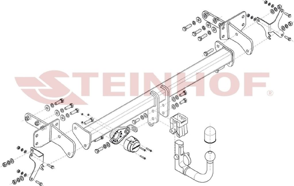 Z547933 Anhängerkupplung passend für SSANGYONG Korando 2019- abnehmbar