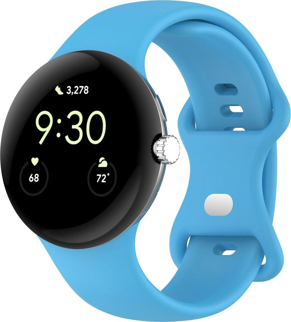 Smartwatch Armband Silikon Google Pixel Watch 4 / 3 45mm Butterfly-Schnalle Band