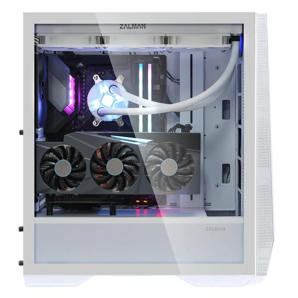 Zalman Z9 Iceberg White Gaming Case - Prestazioni E-ATX e GPU Verticale - 5