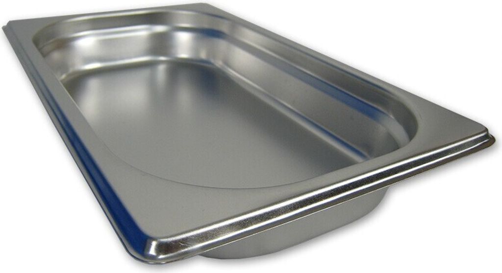 GN 1/4 Gastronormbehälter GN-Behälter Edelstahl 0,5 Liter Tiefe 20mm Gastronorm