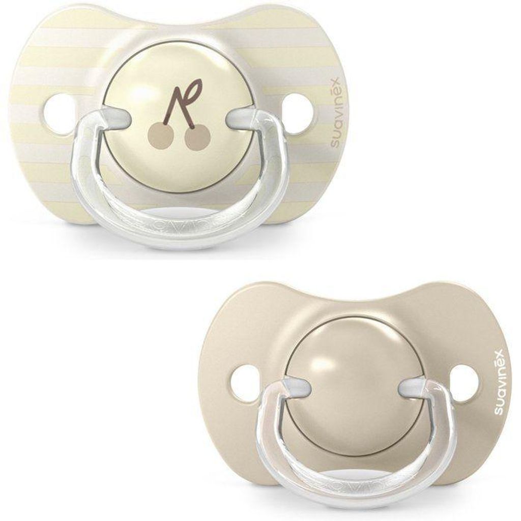 Schnuller, Symmetrisch, SUAVINEX Birdies SX Pro, 18+ Monate, Beige, 2er Pack