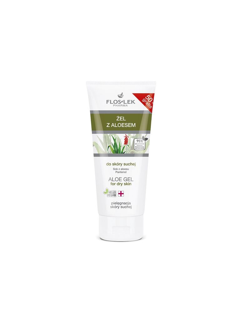 Floslek Aloe Vera Gel für trockene Haut 200 ml