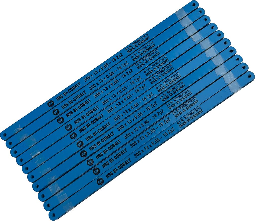 HSS Bi-Cobalt Metallsägeblätter 100 Stück 300 mm 18tpi Zähne pro Zoll