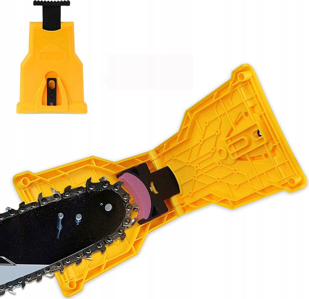GEKO | Tragbar Kettensäge Schärfgerät, für Jede Kettensäge, Kettensägenschärfer ,Kettenschärfer, Chain Saw Sharpener, Schärfer für Ketten...