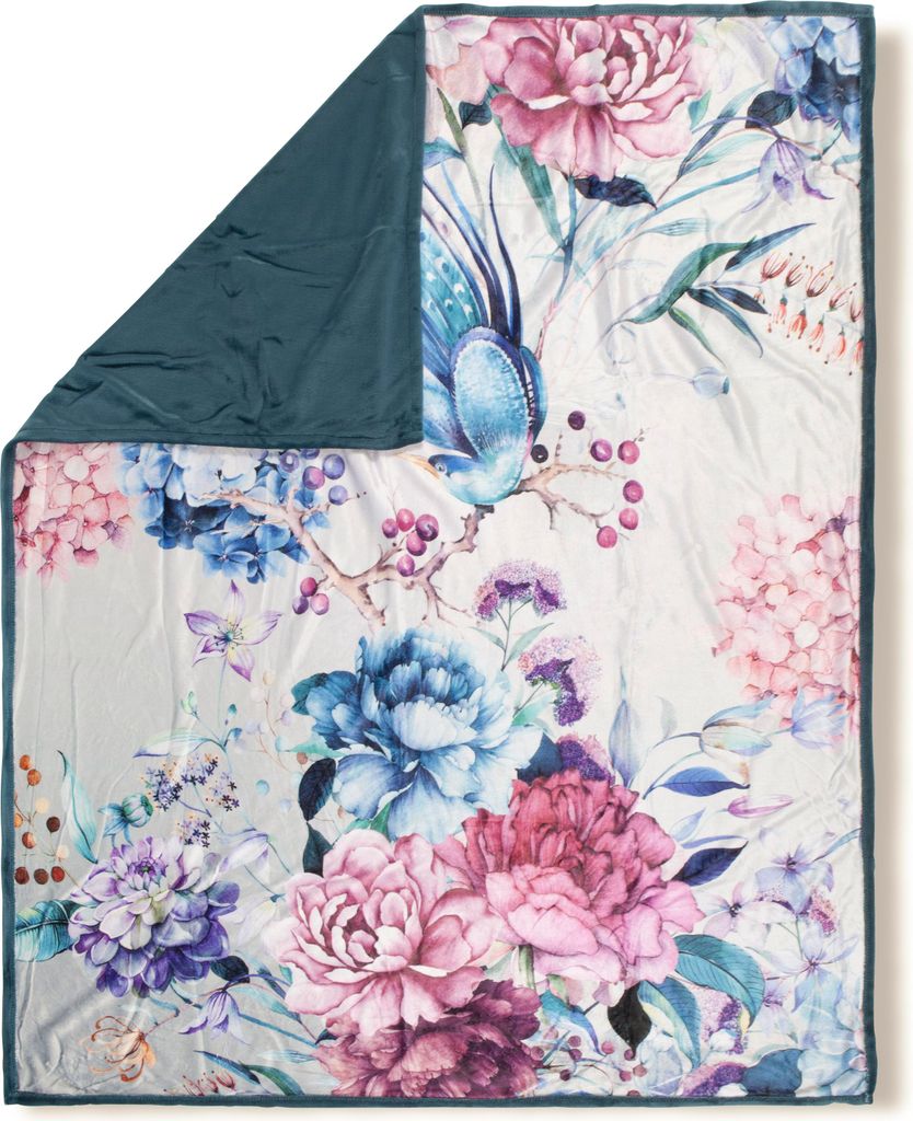 Plaid Descanso 130x160 cm - flowers