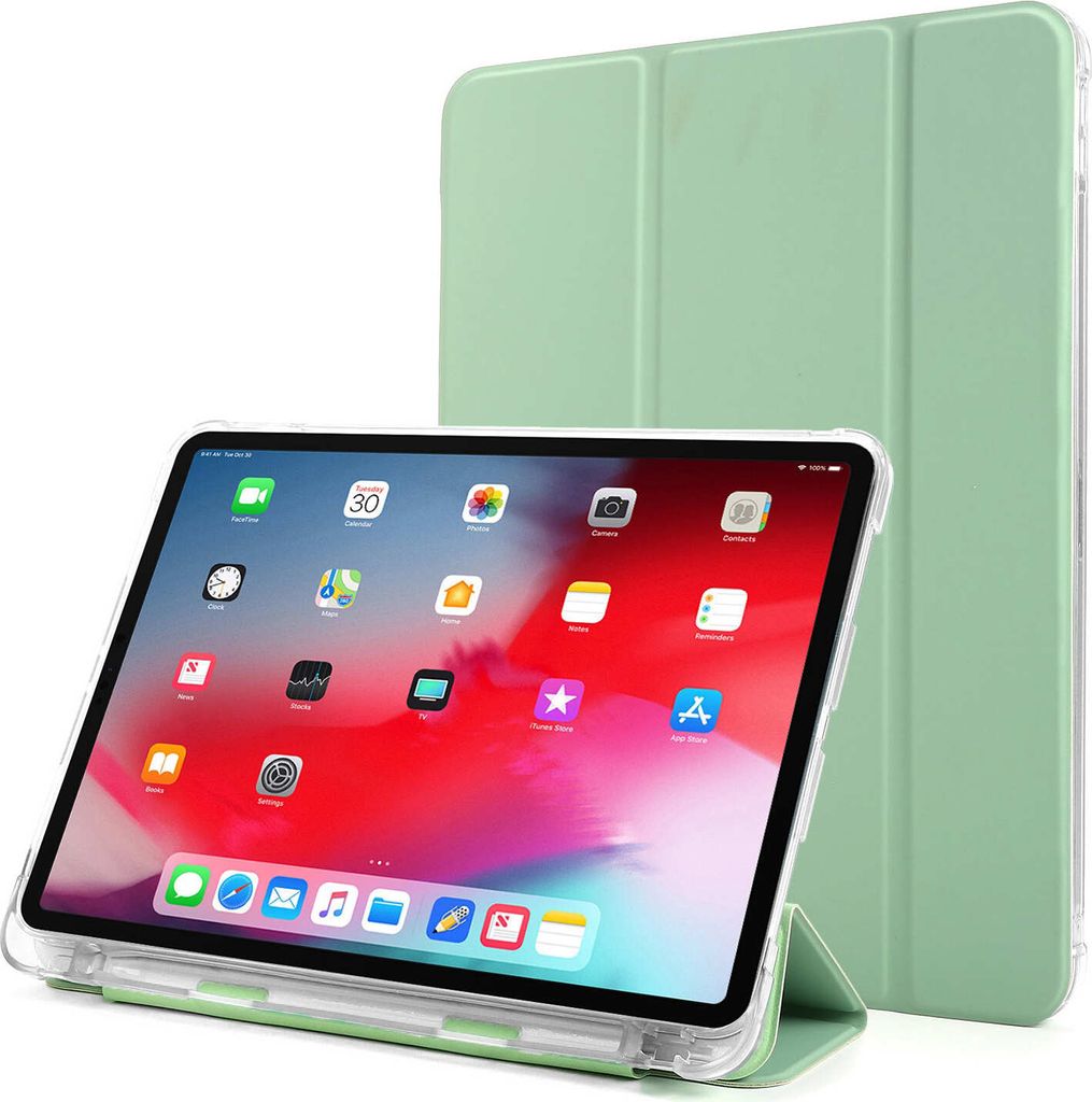 Stoßfestes Folio Hülle iPad Air 6 (M3 und M2) / Air 5 / Air 4 - 11 Zoll & 10,9 Zoll - Hellgrün