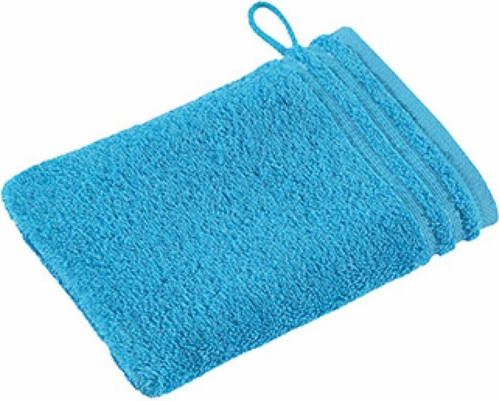 Vossen 114894 | Calypso Feeling Waschhandschuh / 22 x 16 cm - Farbe: Turquoise - Größe: 22 x 16 cm