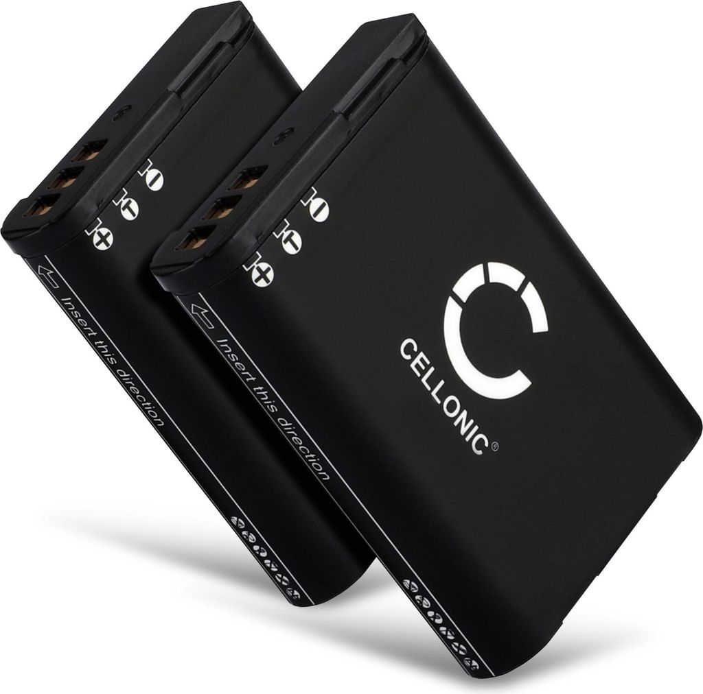 CELLONIC 2x Akku für Kamera Kompatibel mit Nikon Coolpix P900, Coolpix B700, Coolpix P600, EN-EL23 - (1600mAh, 3.6V)