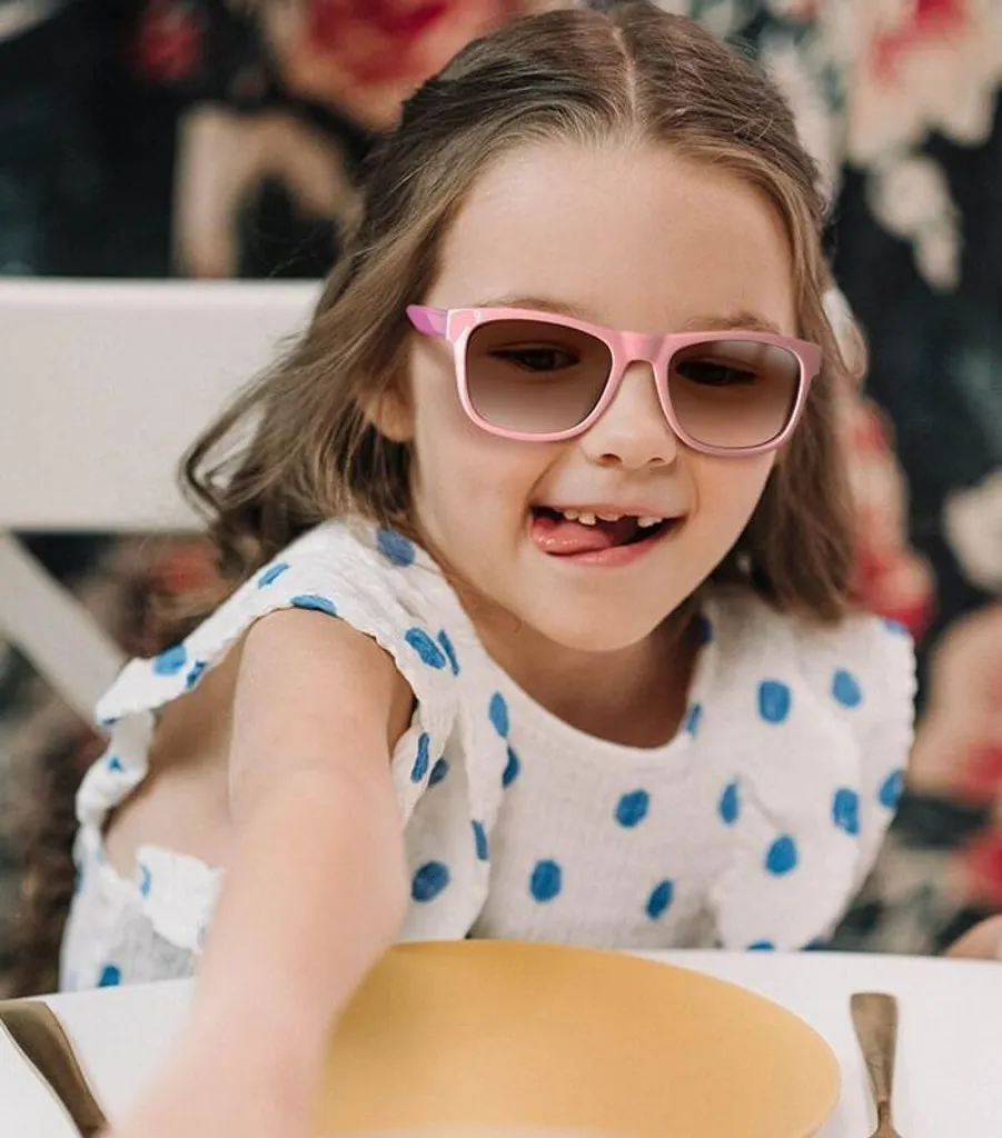 Occhiali per bambini, rettangolari, occhiali correttivi, PK10E, rosa - 5