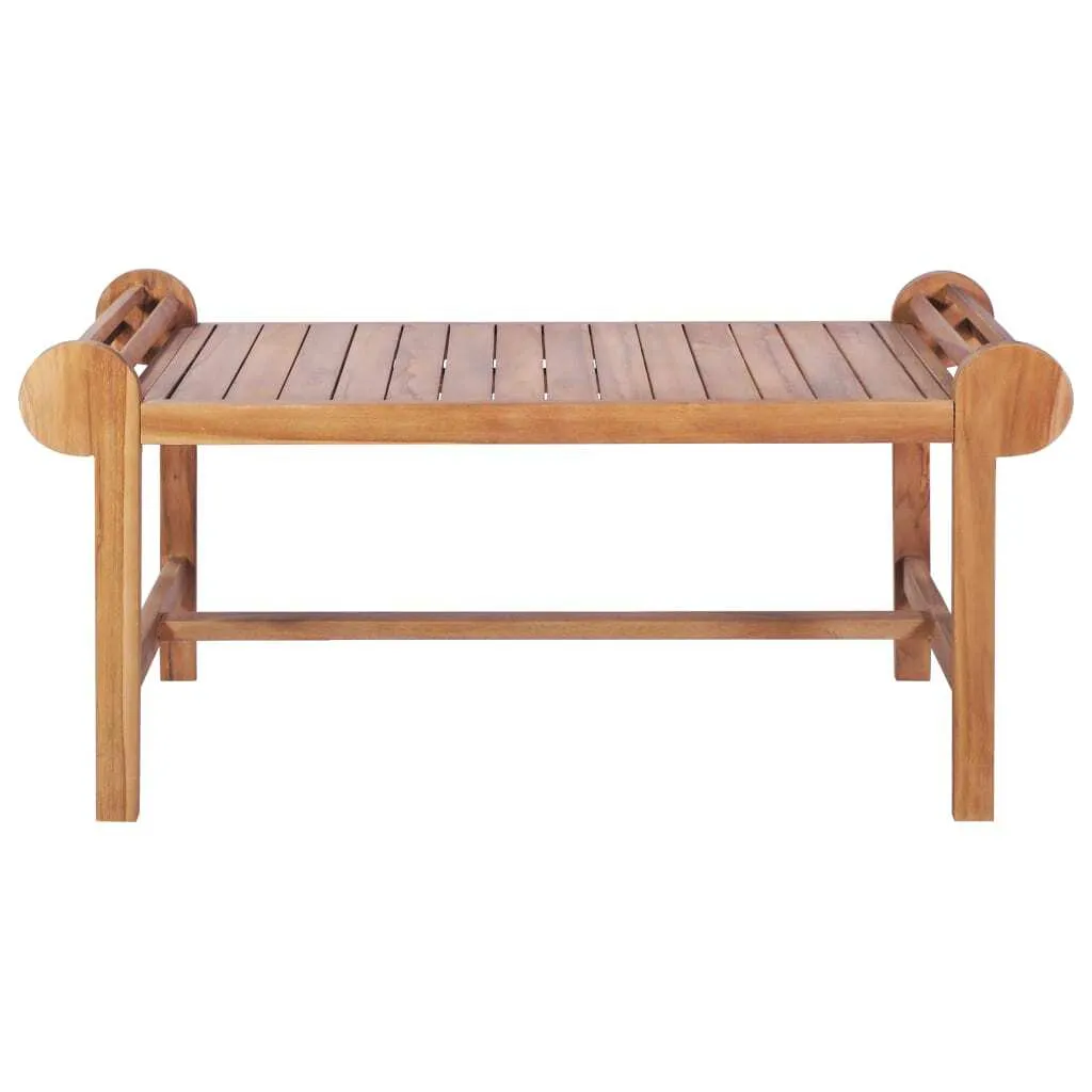 vidaXL Tavolino 100x50x45 cm in legno massiccio teak