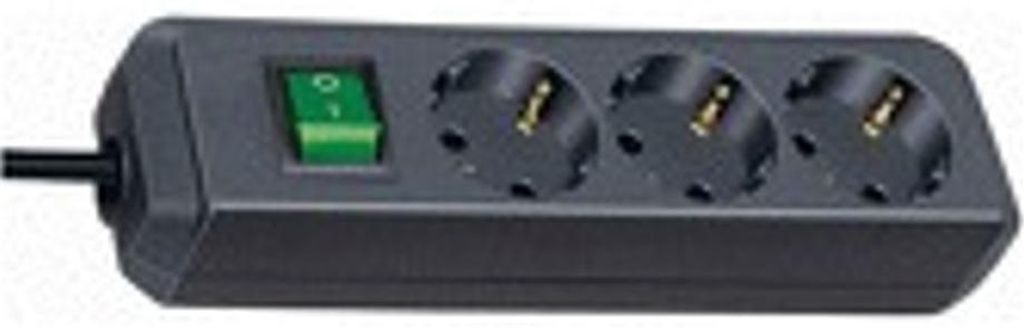 Brennenstuhl Eco-Line Steckdosenleiste mit Schalter 3-fach Produktbild 
