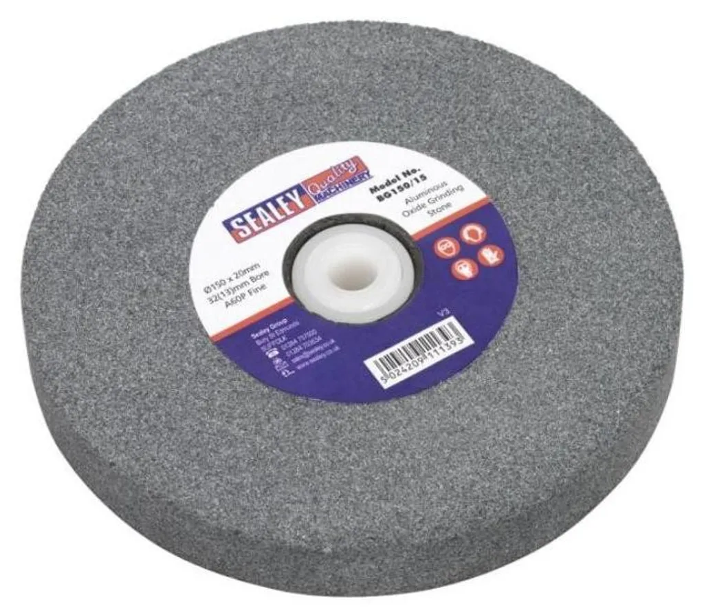 Disque de ponçage pour affûtage et polissage SEALEY 150x20mm touret